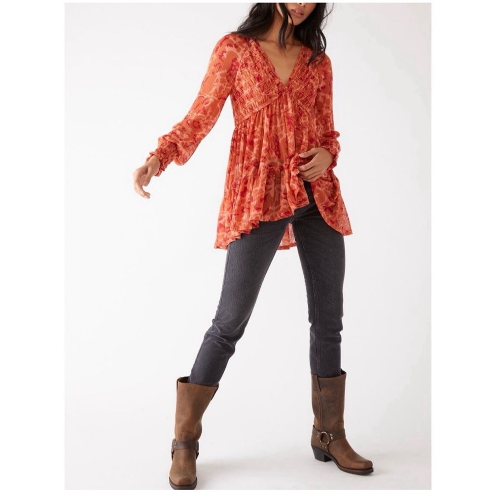 Free People Dark Romance Tunic in Merlot NWT SZ S - Picture 2 of 14
